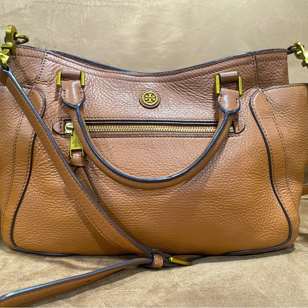 Tory Burch Brown leather satchel crossbody